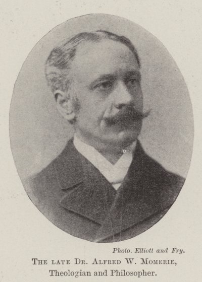 The late Dr Alfred W Momerie, Theologian and Philosopher by English Photographer