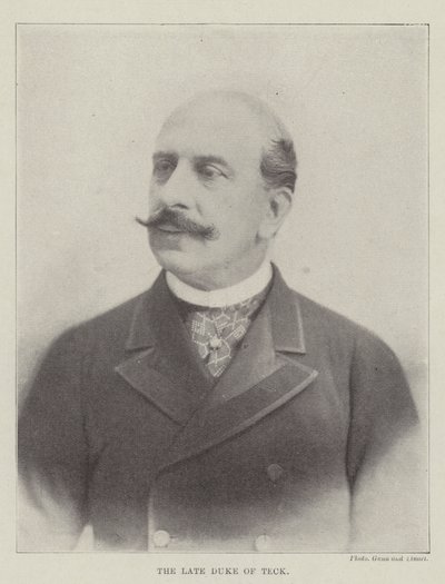 The late Duke of Teck by English Photographer