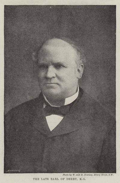 The late Earl of Derby, KG by English Photographer