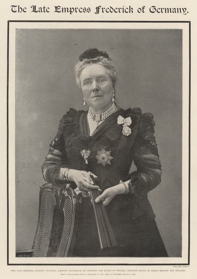 The late Empress Frederick of Germany by English Photographer
