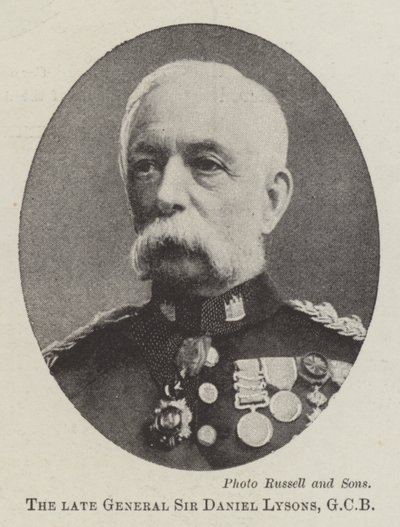 The Late General Sir Daniel Lysons, GCB by English Photographer