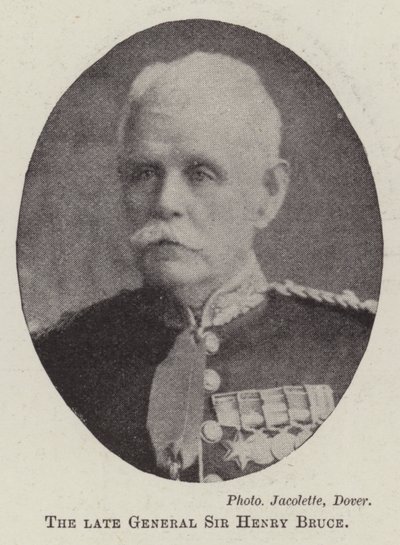 The late General Sir Henry Bruce by English Photographer