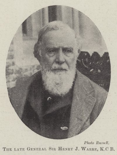 General Sir Henry J Warre, KCB by English Photographer