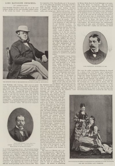 The late Lord Randolph Churchill by English Photographer