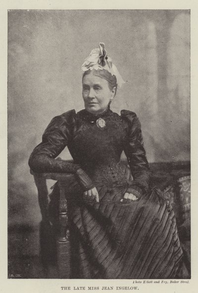 The Late Miss Jean Ingelow by English Photographer