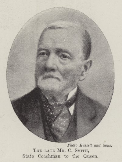 The Late Mr C Smith, State Coachman to the Queen by English Photographer