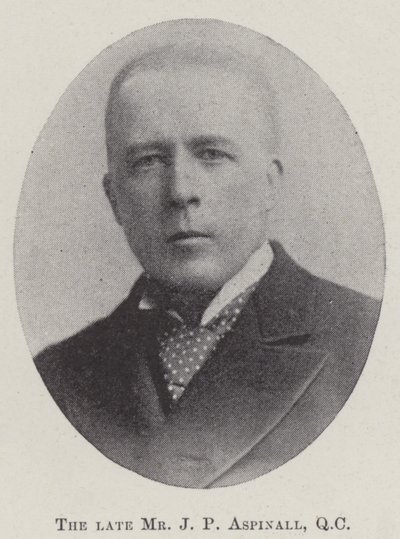 The Late Mr. J.P. Aspinall by English Photographer