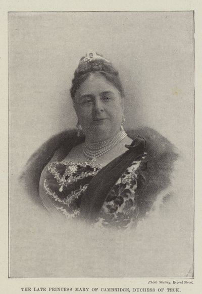 The Late Princess Mary of Cambridge, Duchess of Teck by English Photographer