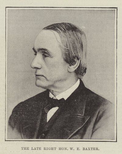 The Late Right Honourable W E Baxter by English Photographer