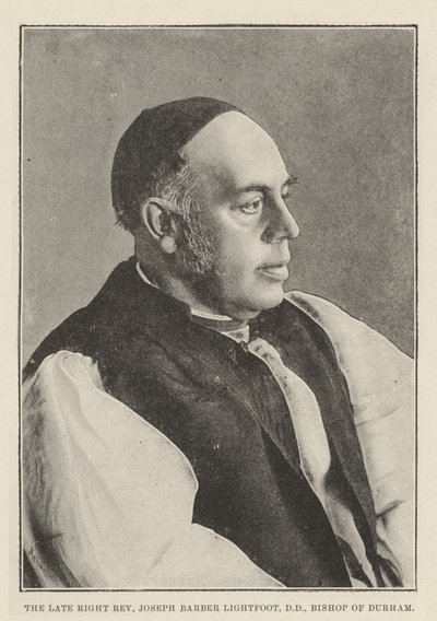 The late Right Reverend Joseph Barber Lightfoot, Bishop of Durham by English Photographer