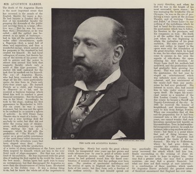 The late Sir Augustus Harris by English Photographer