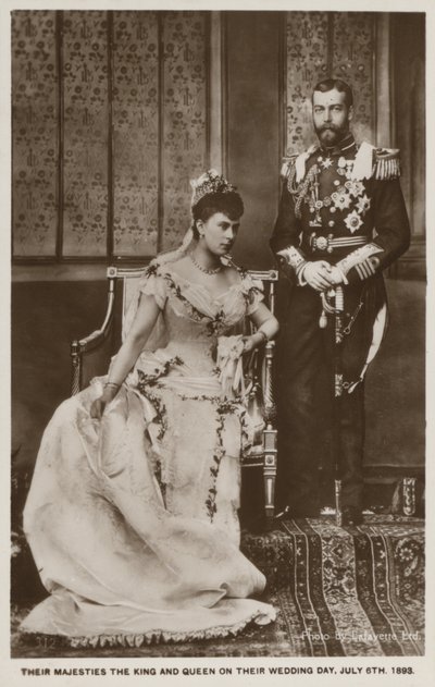 The Wedding of Prince George, Duke of York (Later King George V), and Princess Mary of Teck (Later Queen Mary) by English Photographer