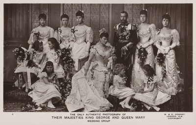 The wedding of Prince George, Duke of York, and Princess Mary of Teck by English Photographer