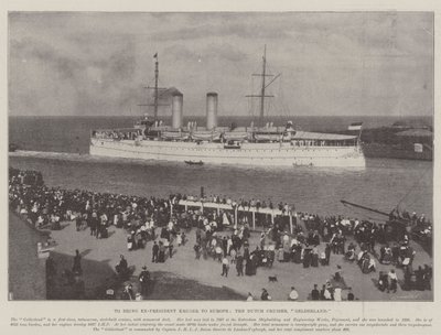 To bring Ex-President Kruger to Europe, the Dutch Cruiser, Gelderland by English Photographer