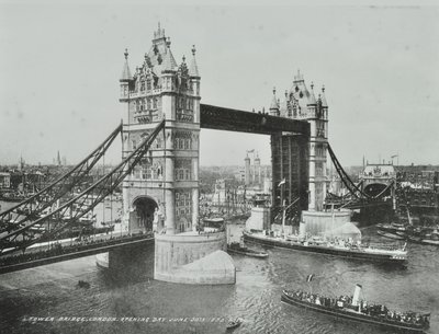 Tower Bridge on the Day of its Opening, 1894 by English Photographer