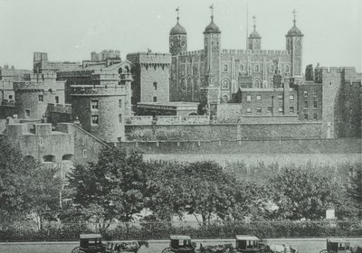 Tower Hill: view of the Tower of London, 1895 by English Photographer