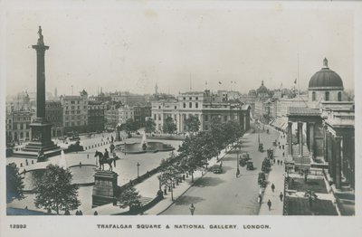 Trafalgar Square and the National Gallery, London by English Photographer