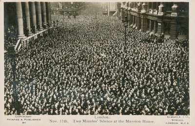 Two Minutes Silence at the Mansion House, London by English Photographer