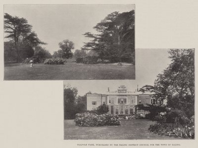 Walpole Park, purchased by the Ealing District Council for the Town of Ealing by English Photographer