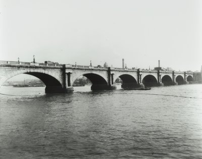 Waterloo Bridge: View from the North Bank, 1895 by English Photographer