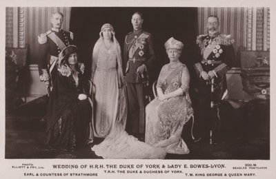 Wedding of H.R.H. the Duke of York and Lady E. Bowes-Lyon by English Photographer