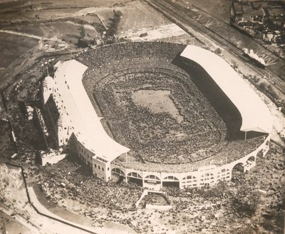 West Ham United vs. Bolton Wanderers, the first football match to be played at the new Wembley Stadium, 1923 by English Photographer