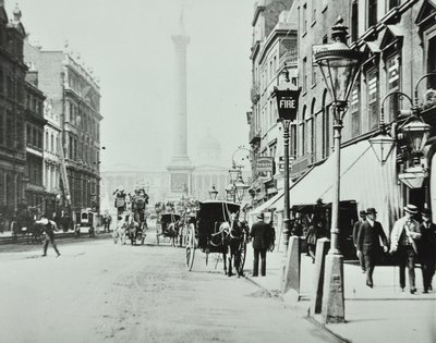 Whitehall, Westminster: Whitehall looking to Trafalgar Square, 1895 by English Photographer