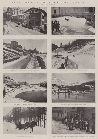 Winter Sports at St Moritz, Upper Engadine by English Photographer