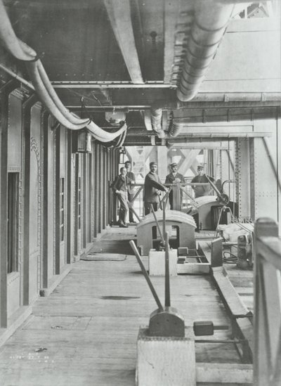 Woolwich Ferry: North Pontoon Hydraulic Lever Platform, 1896 by English Photographer