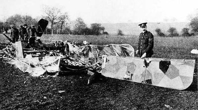 Wreckage of Raider Brought Down in Essex by English Photographer