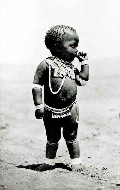 Zulu Girl Sucking First Finger by English Photographer