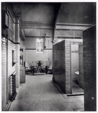 Private Cubicles and Waiting Area of Bramley Baths, Leeds by English Photographer English Photographer