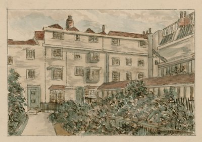 13-15 Nevills Court, Fetter Lane, Holborn, from a sketch in 1900 by English School