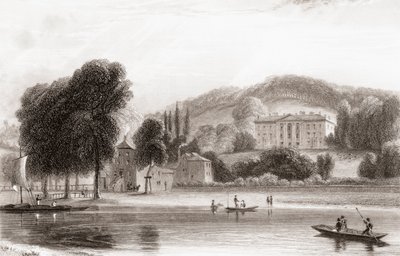 19th Century View of Beaumont Lodge, Old Windsor, Berkshire, England by English School