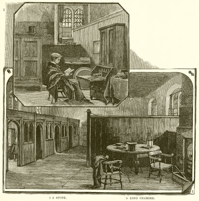 1. A Study. 2. Long Chamber by English School