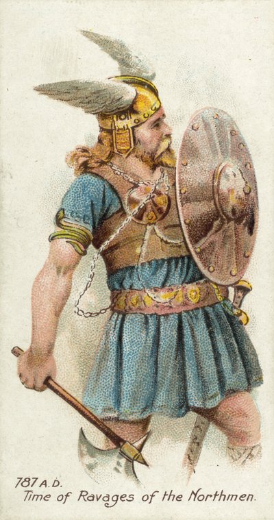 787 AD, Time of Ravages of the Northmen by English School