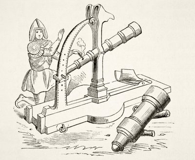 A 15th century cannon by English School
