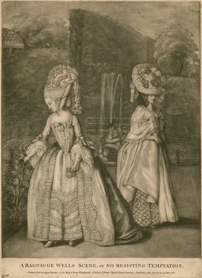A Bagnigge Wells scene, or No Resisting Temptation by English School