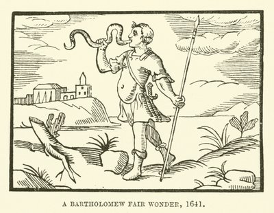 A Bartholomew Fair wonder, 1641 by English School