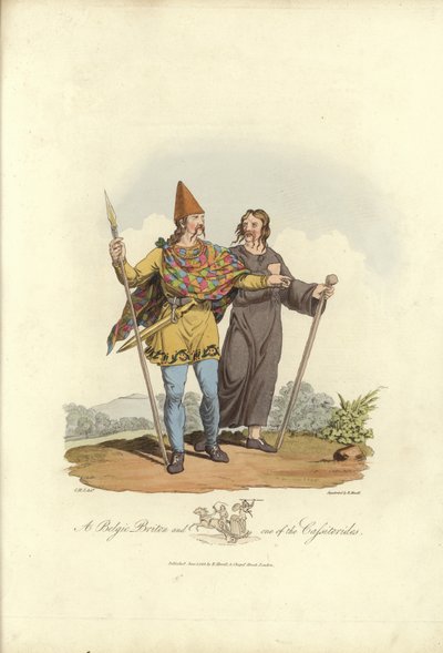 A Belgic Briton and one of the Cassiterides by English School