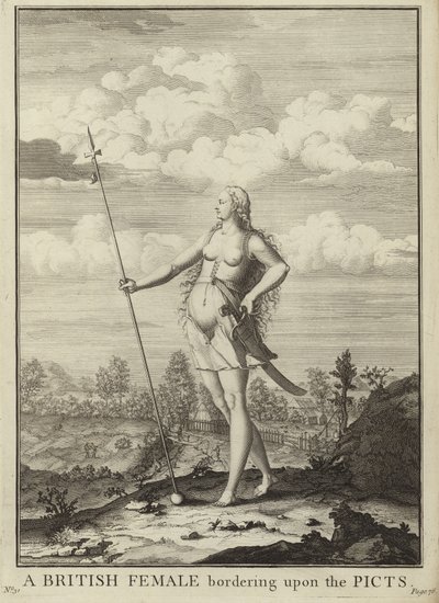 A British female bordering upon the Picts by English School