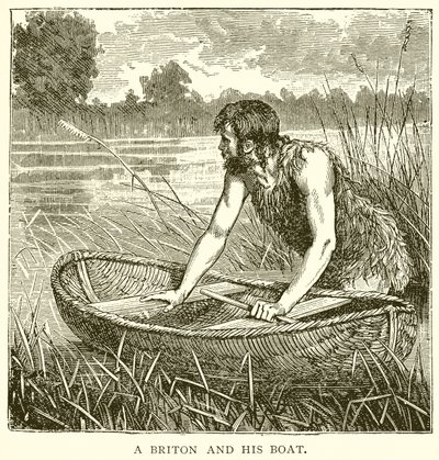 A Briton and his Boat by English School