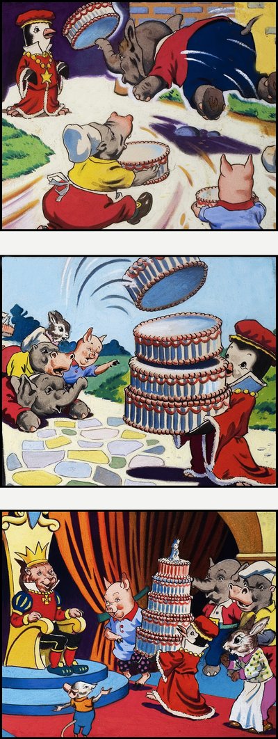 A Cake for His Majesty by English School