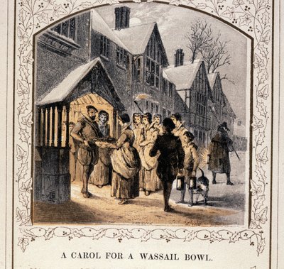 A Carol For A Wassail Bowl, 1840s by English School