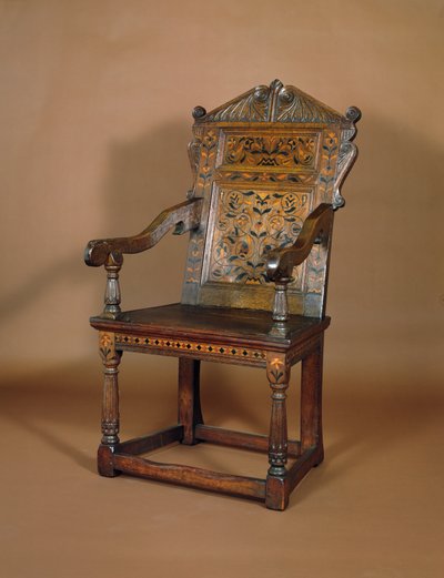 A Charles I Armchair, Mid 1600s by English School