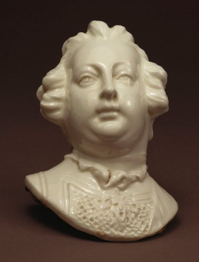 A Chelsea white bust of William Augustus, Duke of Cumberland by English School