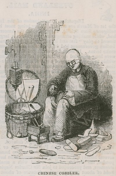 A Chinese Cobbler; A Visit to the Chinese Collection by English School