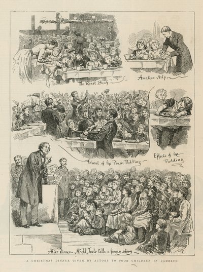 A Christmas Dinner Given by Actors to Poor Children in Lambeth by English School