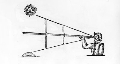 A Cross-Staff, illustration from A Seamans Secrets by John Davis, published 1595 by English School