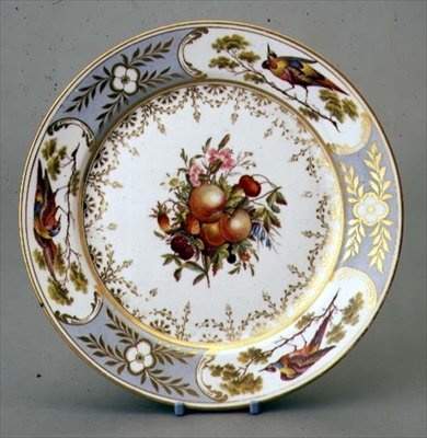 A Derby Plate by English School